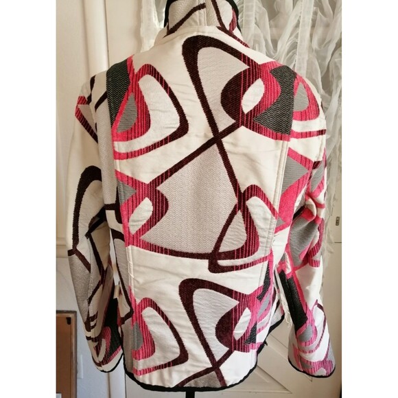 Trimdin Jacket Womens Wearable Art Artisan Tapestry Reversible Size L ? - Picture 5 of 6